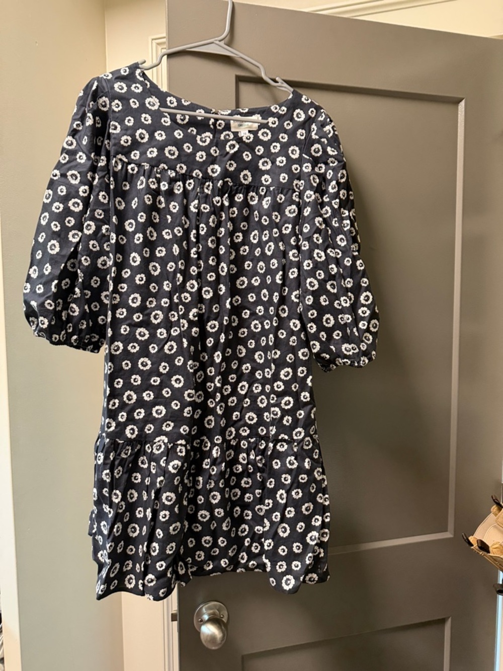 Navy Floral Rebecca Minkoff Babydoll Dress